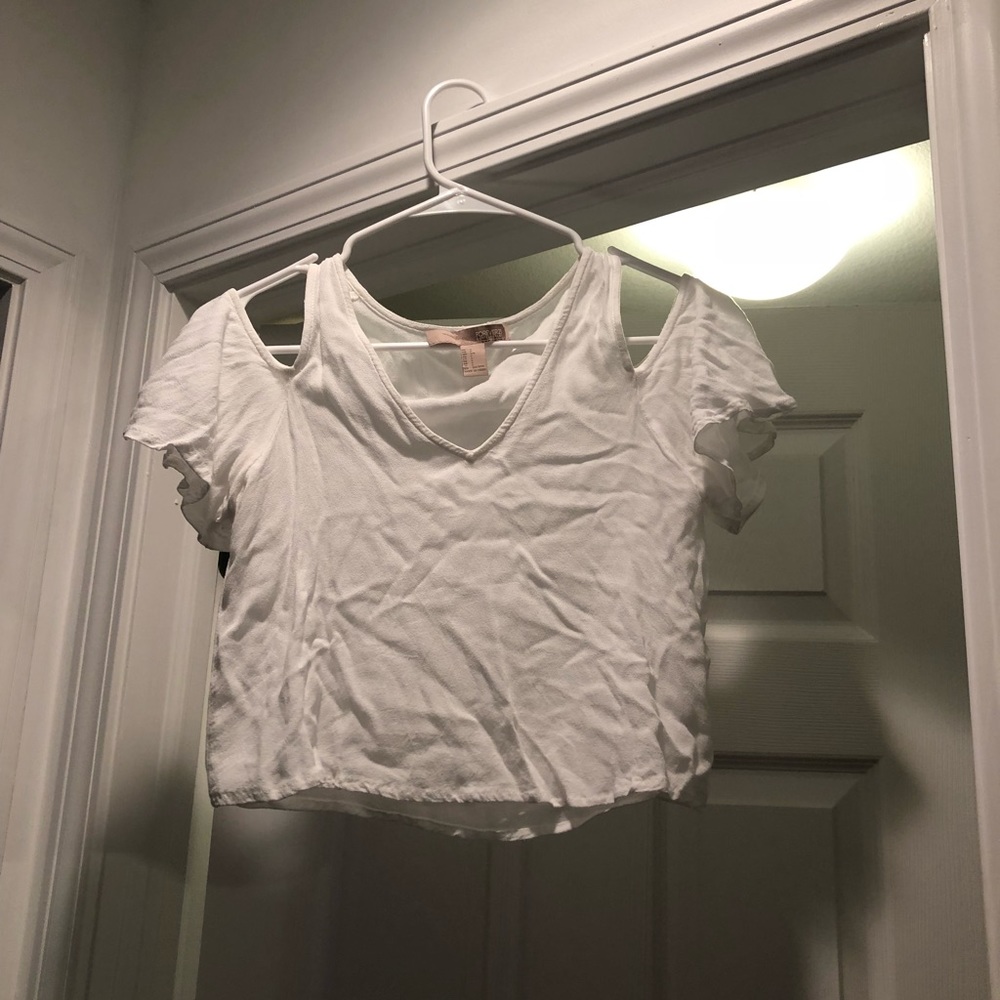 White off the shoulder top